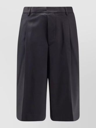 Ami virgin wool tailored shorts