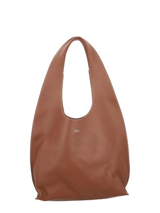 A.P.C. Borsa Tote Le Neige Clou in Textured Cowskin Leather