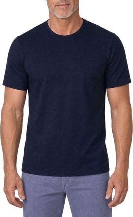 Robert Talbott Davis Pique Linen Tee in Navy at Nordstrom, Size Xx-Large