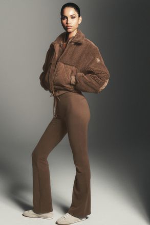 Alo | Sway Bootcut Sweatpant in Java Brown, Size: Medium