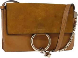 Chlo&eacute; Pre-owned Su&egrave;de Schoudertas - Dames - Vintage Schoudertas - Bruin - ONE Size - Su&egrave;de - Vintage
