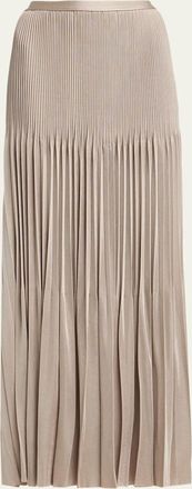 Giorgio Armani Pleated Knit Maxi Skirt