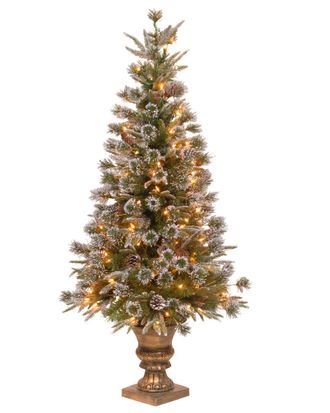 National Tree Company 4ft Liberty Pine Entrance Tree with Clear Lights
