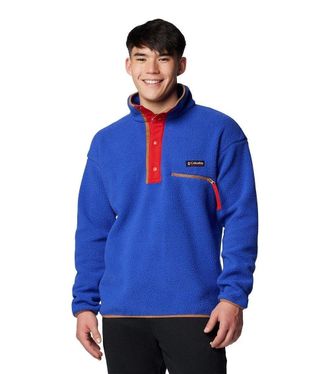 Columbia Helvetia Ii Jacket Mens Clematis Blue Half Snap Fleece Pullover JAX415