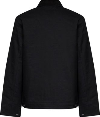 Carhartt Work in Progress Mens Detroit Jacket Black Cotton Canvas Bomber