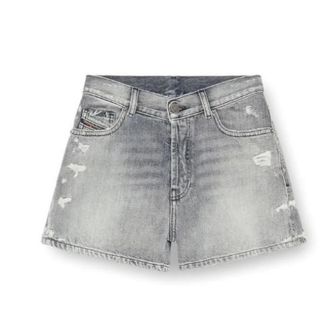 Diesel Dames, Korte broeken, Grijs, Maat: W26 Denim