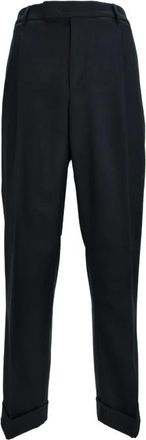 Pantaloni Torino Heren, Broeken, Zwart, Maat: XL Wol