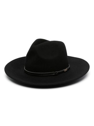 Barbour Cappello con dettaglio intrecciato - Nero