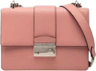 Prada Pre-owned Shoulder Bags, female, Pink, Size: ONE SIZE Pre-owned Vintage Crossbody Bag