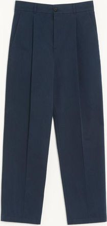 Valentino Pantalone Valentino in gabardina di cotone con ricamo VLogo Uomo NAVY 44