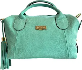 Baldinini Turquoise Cowhide Womens Handbag