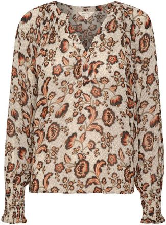 Part Two Japanse bloemenprint blouse - Dames - Blouses - Veelkleurig - XL - Overhemden