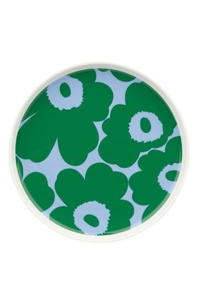 Marimekko Oiva Unikko Plate in Green at Nordstrom, Size One Size Oz