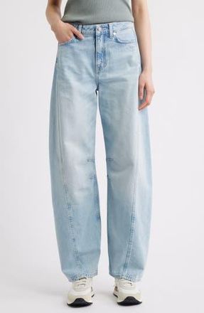 BOSS High Waist Balloon Leg Jeans in Dk Bu at Nordstrom Rack, Size 28 X 30