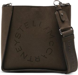 Stella McCartney Borsa a tracolla con logo - Marrone