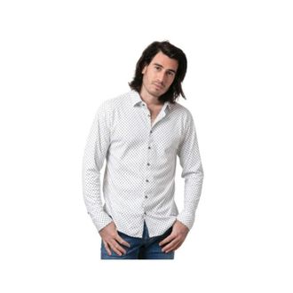 DeSoto Overhemd - Heren - Casual Overhemden - Wit - M - Katoen - Overhemden