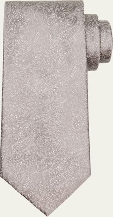 Charvet Mens Multi-Paisley Silk Tie
