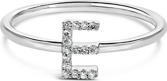 House of Brilliance 10K Gold Diamond Accent Initial A-Z Ring