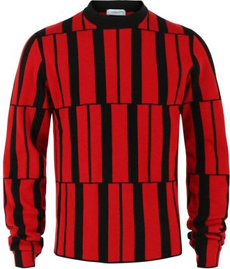 Ferragamo Cashmere Geometric Pattern Sweater