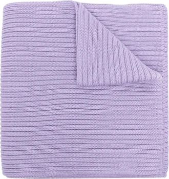 Givenchy Sciarpa a coste in cotone - Viola