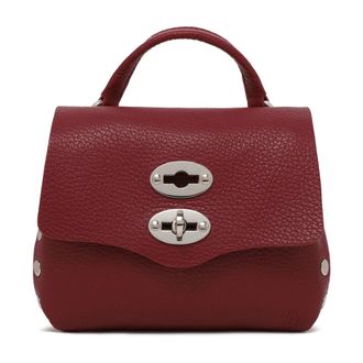 Zanellato Tassen, Dames, Rood, ONE Size, Leer, Postina Leren Handtas