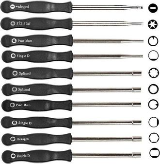 OEM Herramientas Para El Ajuste Del Carburador (10 Piezas) - Juego De Destornilladores Para Motores De 2 Tiempos