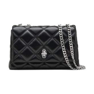 Marc Jacobs Gewatteerde Slim Dual Convertible Schoudertas - Dames - Schoudertassen - Zwart - ONE Size - Leer - Tassen