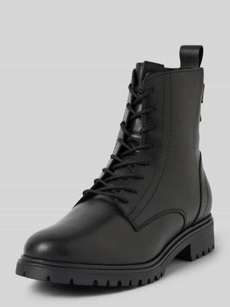 Tamaris Tamaris Schn&uuml;rboots aus Leder mit Zugschlaufe in Black, Gr&ouml;&szlig;e 37