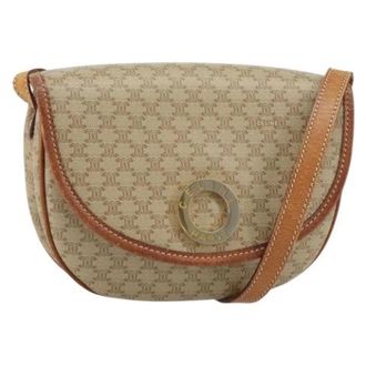 Celine Pre-owned Cross Body Bags, female, Beige, Size: ONE SIZE Pre-owned Plastic Cross Body Bag
