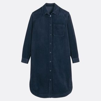 La Redoute Collections Recht model, midi-lengte, ribfluweel