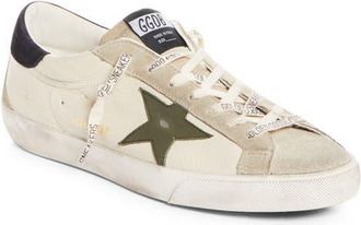 Golden Goose Super-Star Sneaker in Cream/grey/olive Green/blue at Nordstrom, Size 43