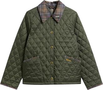 Barbour Giacca trapuntata Crop Liddesdale - - Jackets - Donna - Verde - S