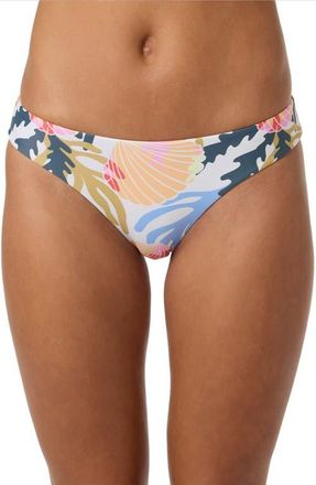 O'Neill Cora Geometric Bikini Bottoms in Off White Multi Colored at Nordstrom, Size Xx-Large