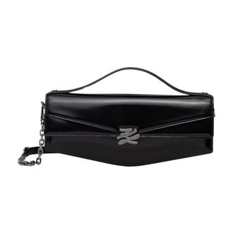 Karl Lagerfeld Dames, Tassen, Zwart, Maat: ONE Size Leer