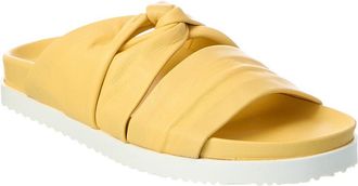 3.1 Phillip Lim Twisted Leather Pool Slide