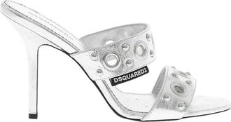Dsquared2 Silver Leather Heels