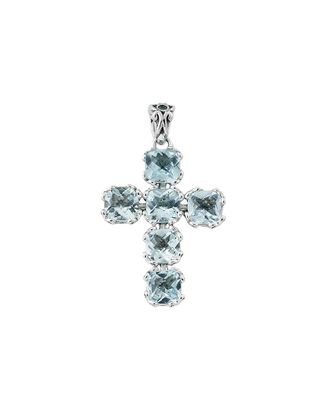 Samuel B. Silver 3.50 Ct. Tw. Blue Topaz Pendant