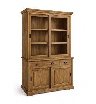 Moycor Vitrina puertas correderas madera beige alt. 220 cm