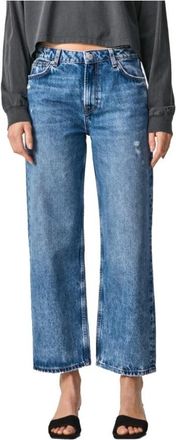 Pepe Jeans London Een broek - Dames - Regular Fit Jeans - Blauw - W27 - Katoen - Jeans