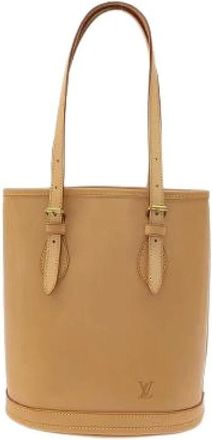 Louis Vuitton Pre-owned Mare Vingtieme Leren Schoudertas - Dames - Vintage Tas - Beige - ONE Size - Leer - Vintage