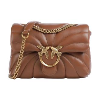 Pinko Love Puff Mini - female - PINKO - Shoulder Bags - Brown - ONE SIZE - Bags