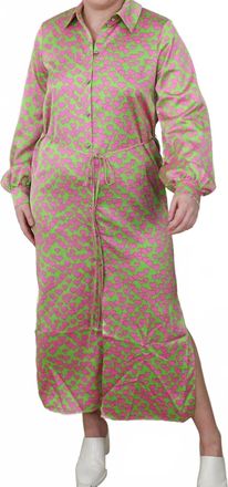 Cras Lulu Dress In Heartbeats Green