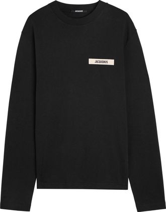 Jacquemus Le T-shirt Gros Grain Cotton T-shirt - Black - M