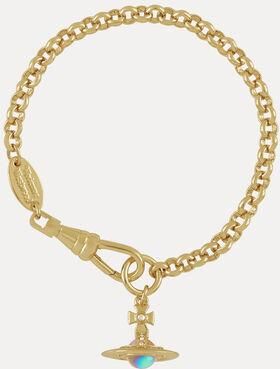 Vivienne Westwood New Petite Orb Bracelet -Gold-crystal-ab-white-crystal-clear-ab-cz -Gold-crystal-ab-white-crystal-clear-ab-cz Women