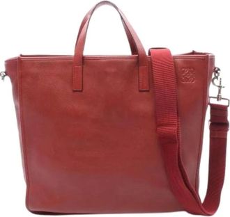 Loewe Pre-owned Tote Bags, female, Red, Size: ONE SIZE Pre-owned Tote Bag