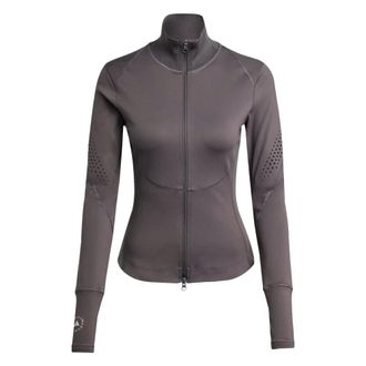 adidas by Stella McCartney Zip-throughs, female, Gray, S, Stylish Jumpers for Women