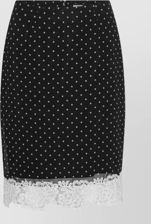 Rotate floral lace pencil skirt