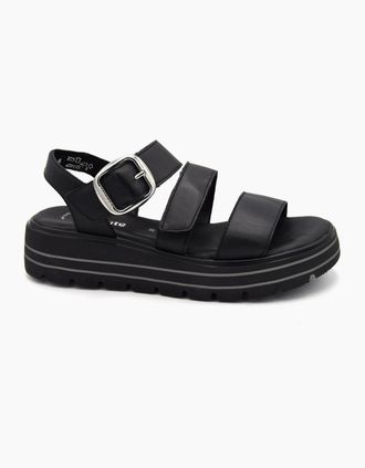 Remonte Womens NYALA D3N50 LADIES SANDAL - Black - Size: 44/F