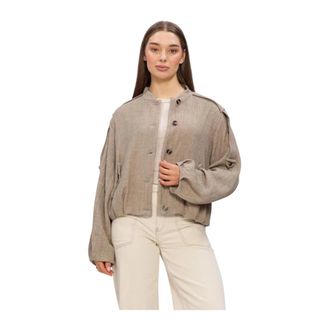 Y.A.S Y.a.s, Jassen, Dames, Beige, S, Yasrina LS Jacket