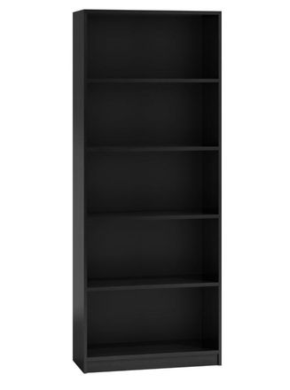 OEM Estanter&iacute;a Cl&aacute;sica Para Libros, Archivos Y Juguetes - Negra, 182 Cm - Perfecta Para La Oficina Y El Hogar